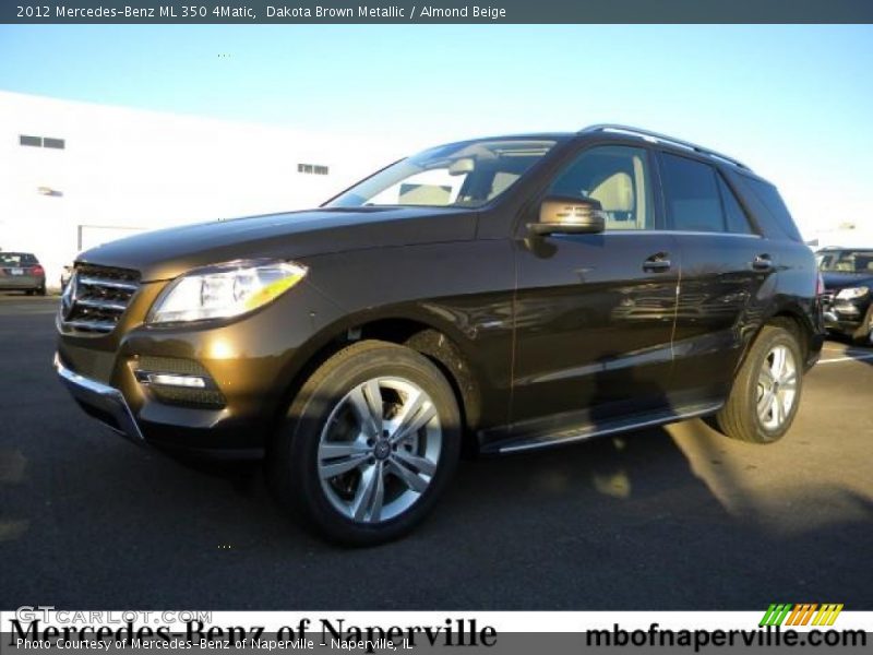 Dakota Brown Metallic / Almond Beige 2012 Mercedes-Benz ML 350 4Matic