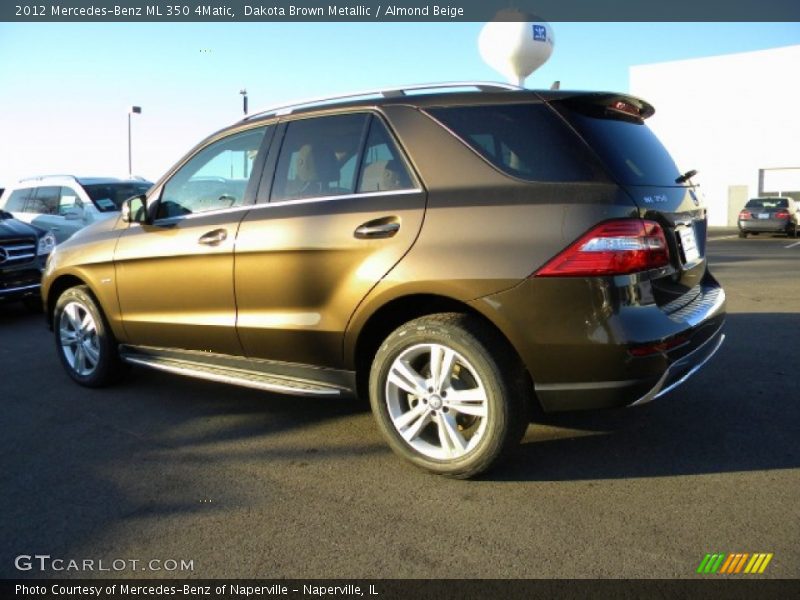 Dakota Brown Metallic / Almond Beige 2012 Mercedes-Benz ML 350 4Matic
