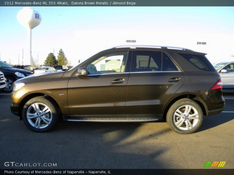 Dakota Brown Metallic / Almond Beige 2012 Mercedes-Benz ML 350 4Matic