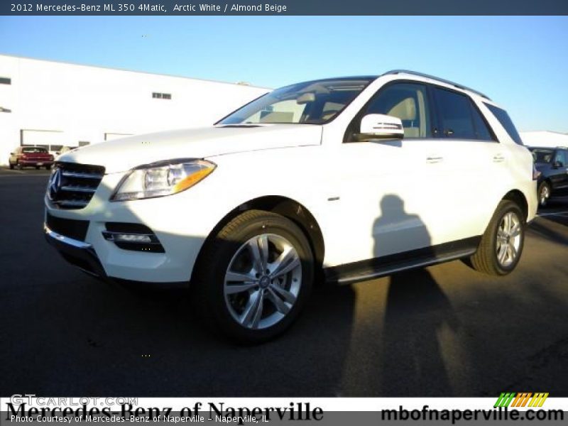 Arctic White / Almond Beige 2012 Mercedes-Benz ML 350 4Matic