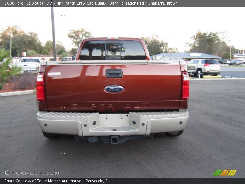 Dark Toreador Red / Chaparral Brown 2008 Ford F350 Super Duty King Ranch Crew Cab Dually