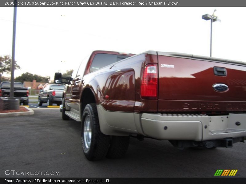 Dark Toreador Red / Chaparral Brown 2008 Ford F350 Super Duty King Ranch Crew Cab Dually