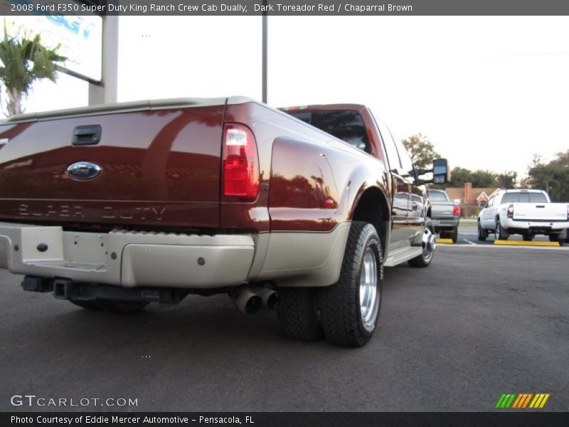 Dark Toreador Red / Chaparral Brown 2008 Ford F350 Super Duty King Ranch Crew Cab Dually