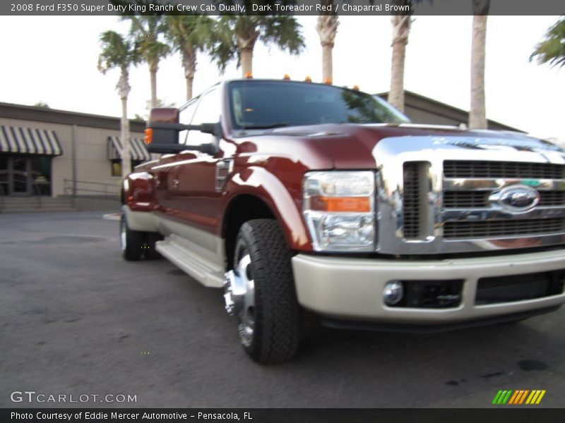 Dark Toreador Red / Chaparral Brown 2008 Ford F350 Super Duty King Ranch Crew Cab Dually