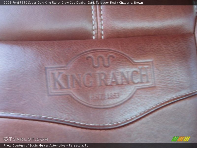 Dark Toreador Red / Chaparral Brown 2008 Ford F350 Super Duty King Ranch Crew Cab Dually