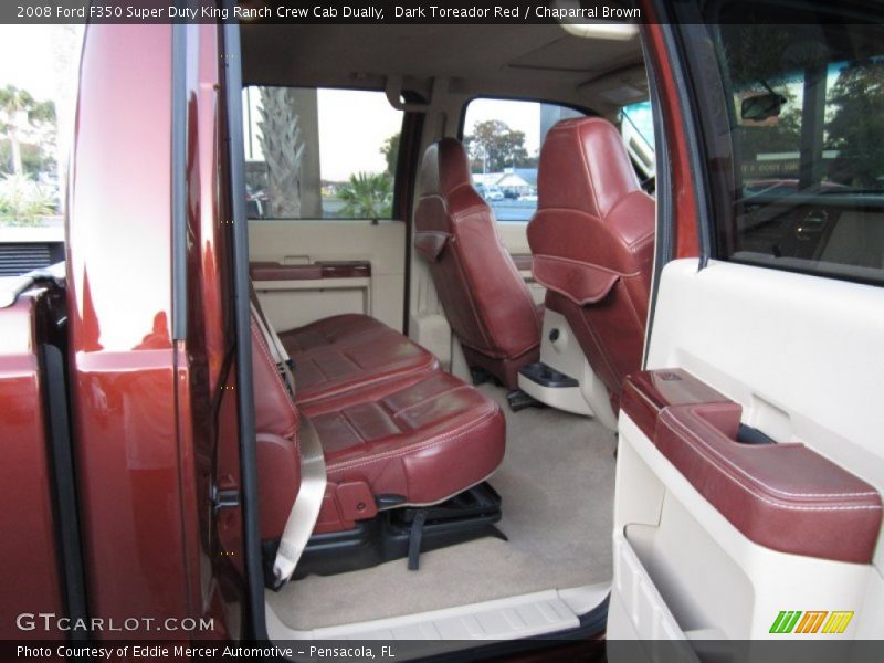  2008 F350 Super Duty King Ranch Crew Cab Dually Chaparral Brown Interior