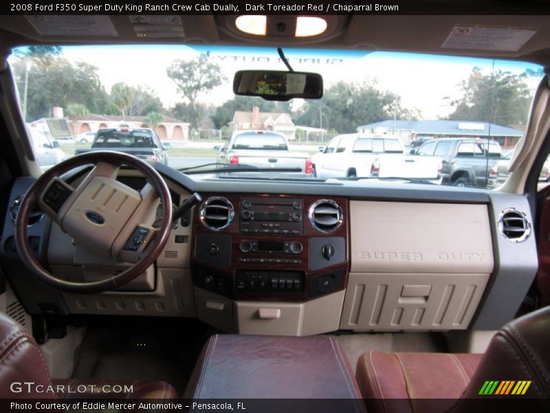 Dark Toreador Red / Chaparral Brown 2008 Ford F350 Super Duty King Ranch Crew Cab Dually