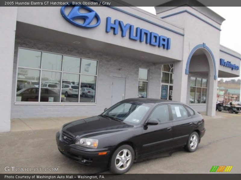 Black Obsidian / Gray 2005 Hyundai Elantra GT Hatchback