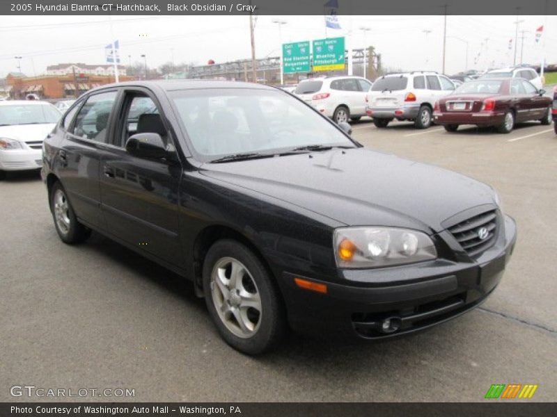 Black Obsidian / Gray 2005 Hyundai Elantra GT Hatchback