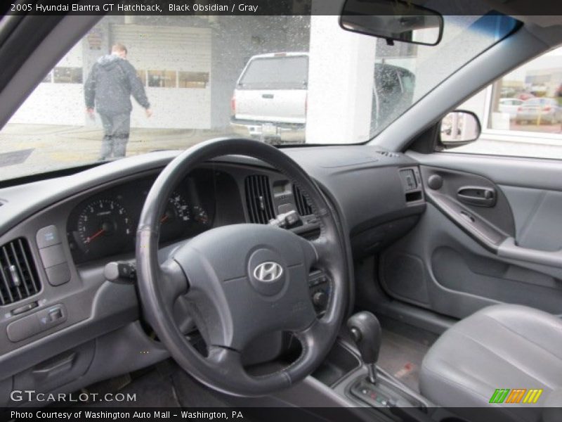 Black Obsidian / Gray 2005 Hyundai Elantra GT Hatchback