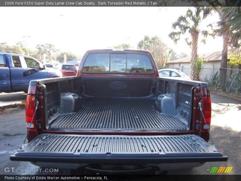 Dark Toreador Red Metallic / Tan 2006 Ford F350 Super Duty Lariat Crew Cab Dually