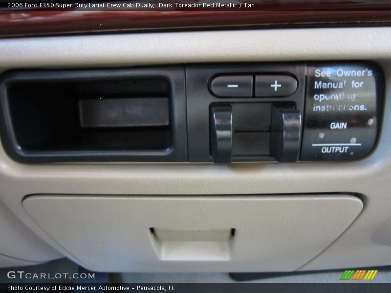 Dark Toreador Red Metallic / Tan 2006 Ford F350 Super Duty Lariat Crew Cab Dually