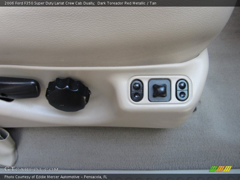 Dark Toreador Red Metallic / Tan 2006 Ford F350 Super Duty Lariat Crew Cab Dually