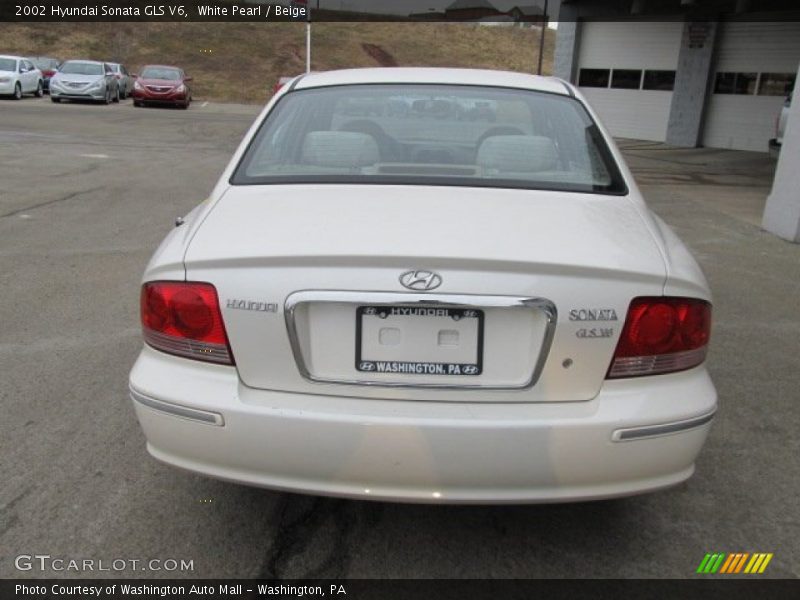 White Pearl / Beige 2002 Hyundai Sonata GLS V6