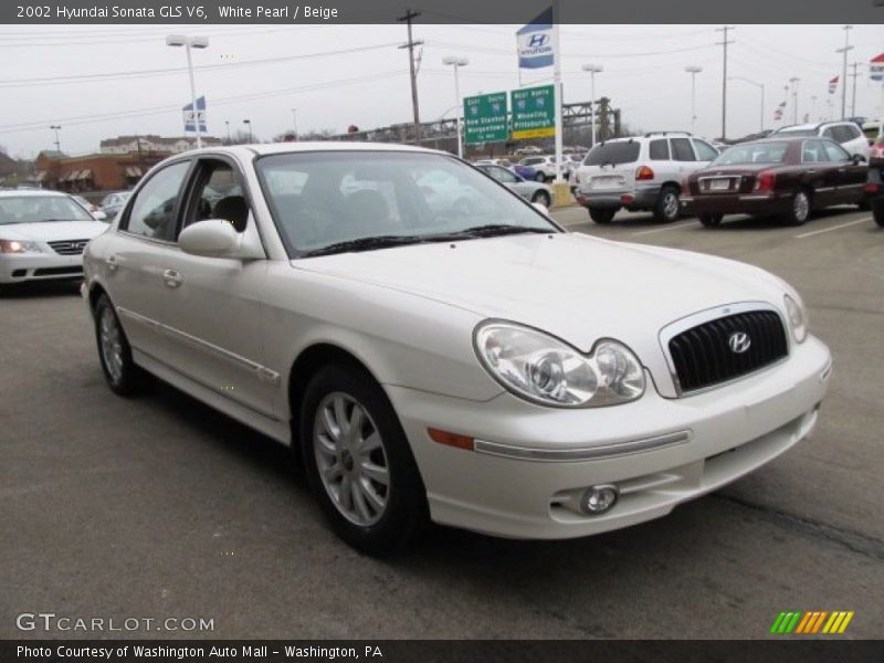 2002 Hyundai Sonata GLS V6 in White Pearl Photo No. 59482866