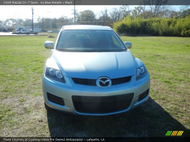 Icy Blue Metallic / Black 2008 Mazda CX-7 Sport