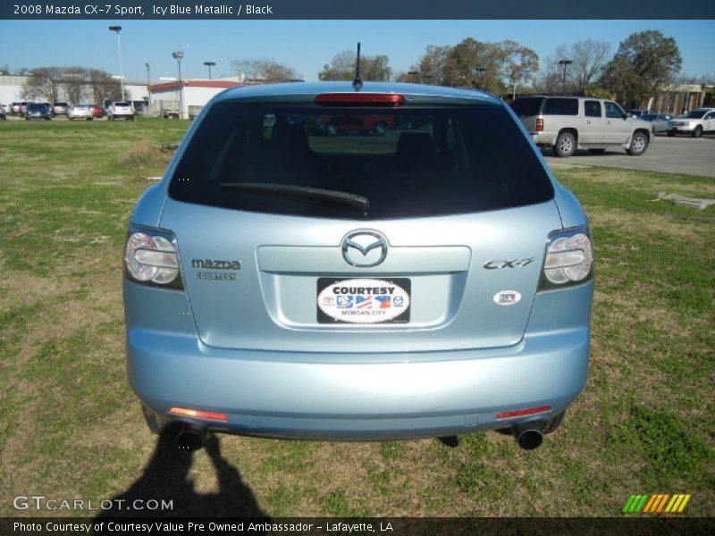 Icy Blue Metallic / Black 2008 Mazda CX-7 Sport