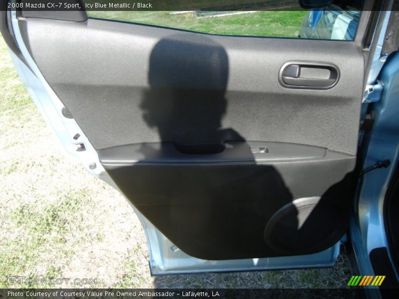 Icy Blue Metallic / Black 2008 Mazda CX-7 Sport