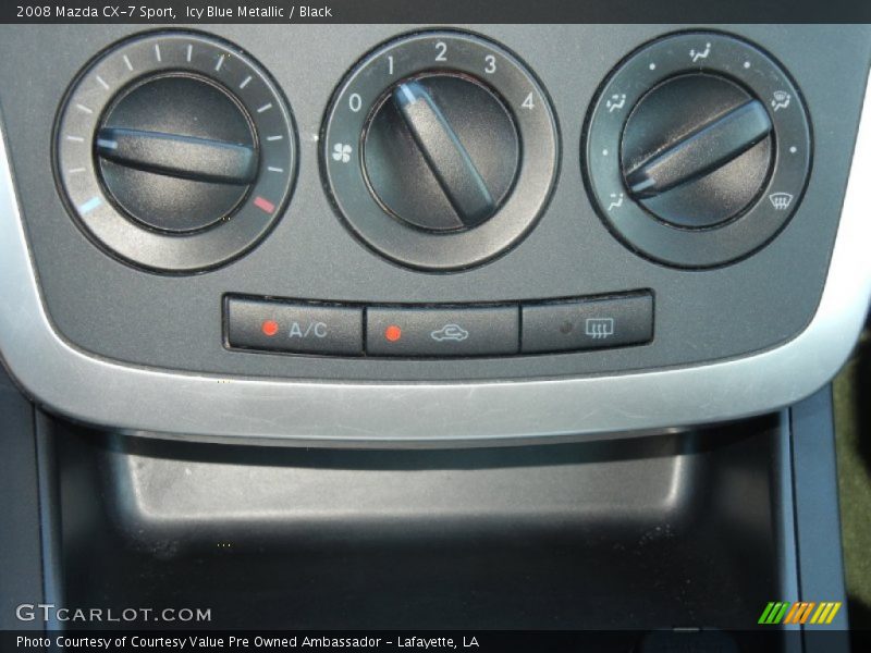 Icy Blue Metallic / Black 2008 Mazda CX-7 Sport