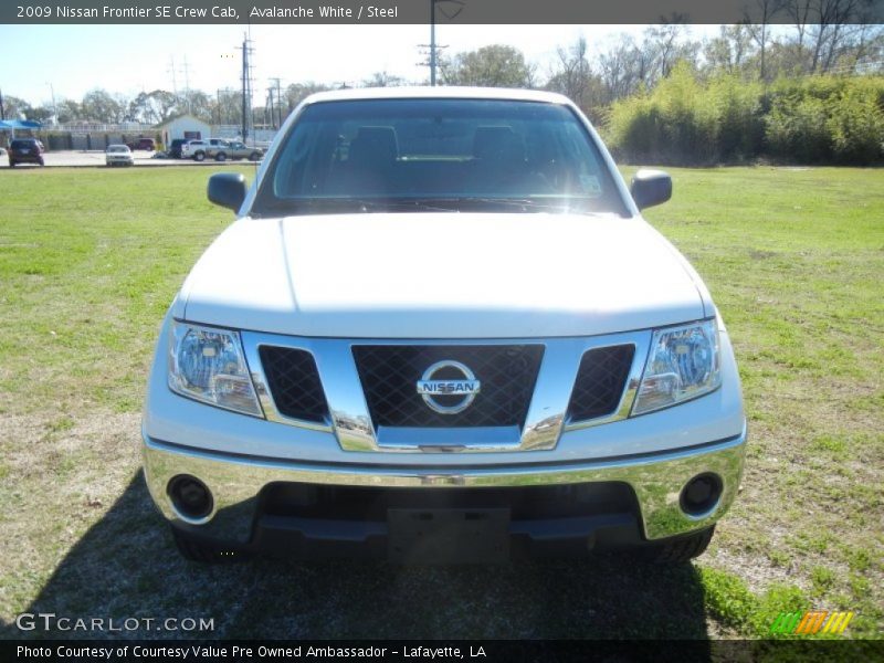 Avalanche White / Steel 2009 Nissan Frontier SE Crew Cab