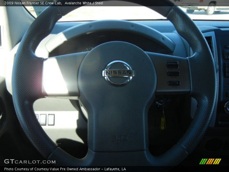 Avalanche White / Steel 2009 Nissan Frontier SE Crew Cab