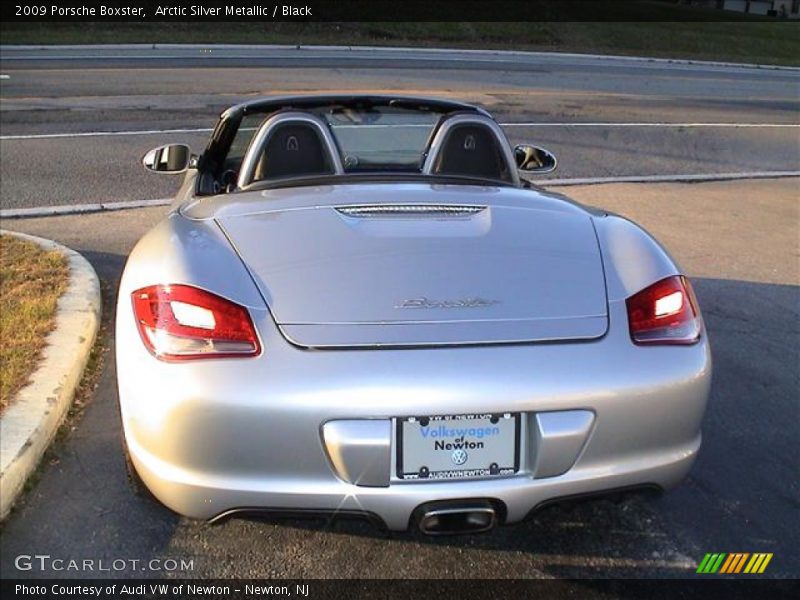 Arctic Silver Metallic / Black 2009 Porsche Boxster