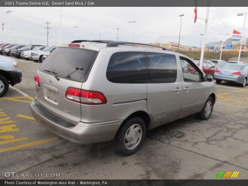 Desert Sand Mica / Oak 2001 Toyota Sienna XLE