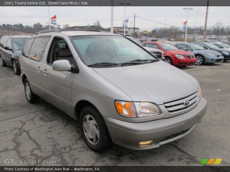 Desert Sand Mica / Oak 2001 Toyota Sienna XLE