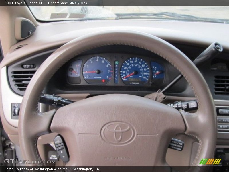 Desert Sand Mica / Oak 2001 Toyota Sienna XLE