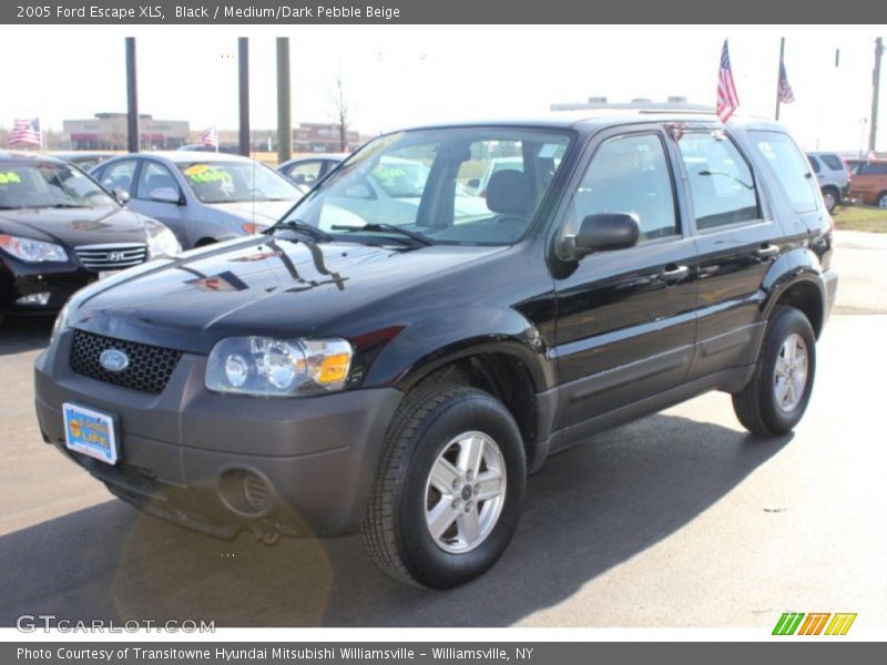 Black / Medium/Dark Pebble Beige 2005 Ford Escape XLS