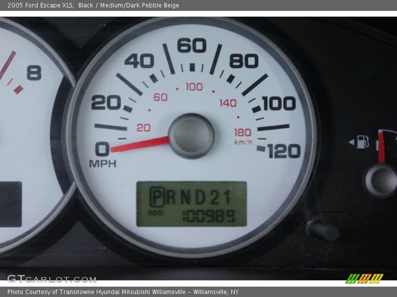 Black / Medium/Dark Pebble Beige 2005 Ford Escape XLS