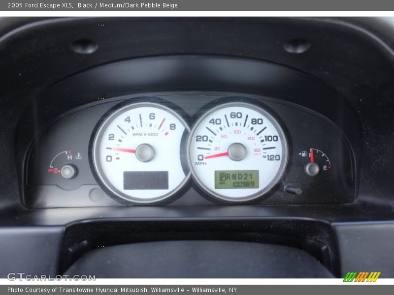 Black / Medium/Dark Pebble Beige 2005 Ford Escape XLS