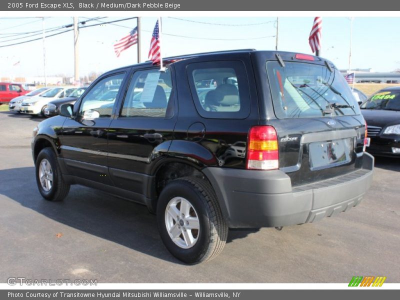 Black / Medium/Dark Pebble Beige 2005 Ford Escape XLS