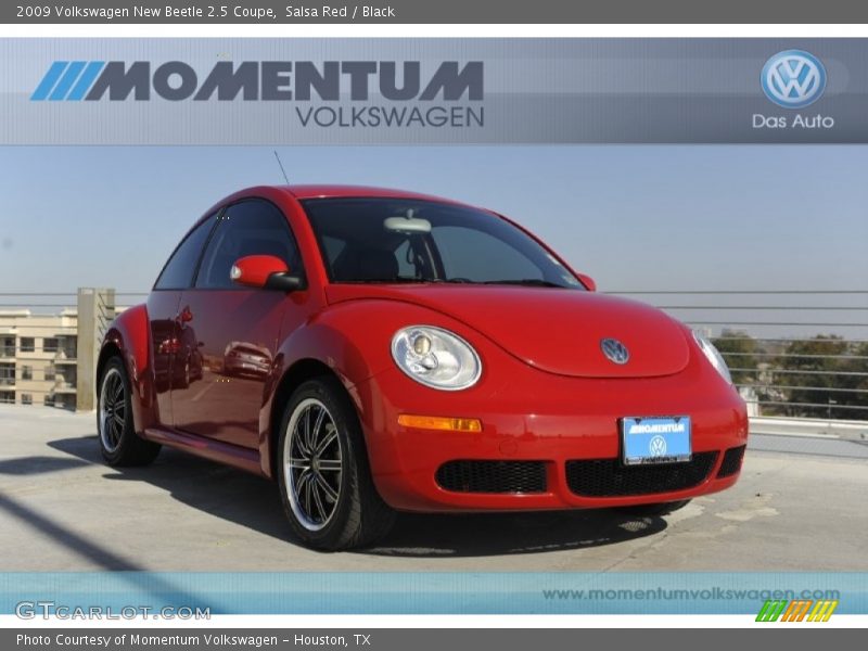 Salsa Red / Black 2009 Volkswagen New Beetle 2.5 Coupe