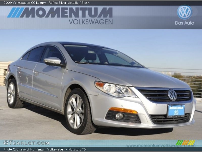 Reflex Silver Metallic / Black 2009 Volkswagen CC Luxury