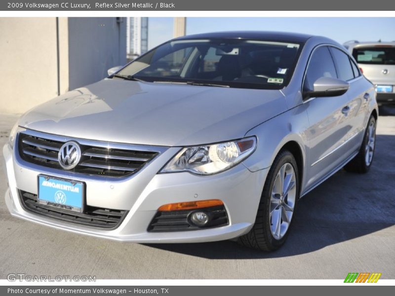 Reflex Silver Metallic / Black 2009 Volkswagen CC Luxury