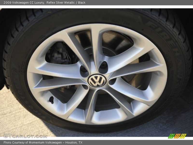 Reflex Silver Metallic / Black 2009 Volkswagen CC Luxury