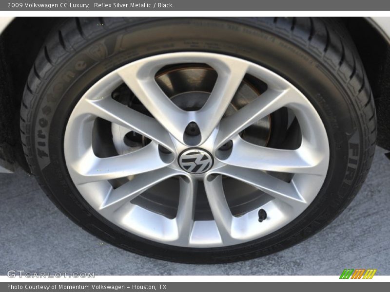 Reflex Silver Metallic / Black 2009 Volkswagen CC Luxury