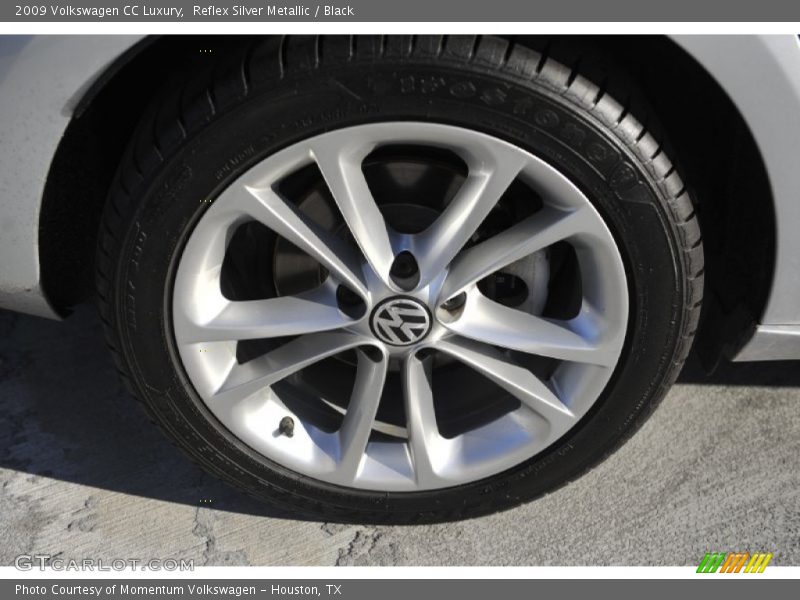 Reflex Silver Metallic / Black 2009 Volkswagen CC Luxury