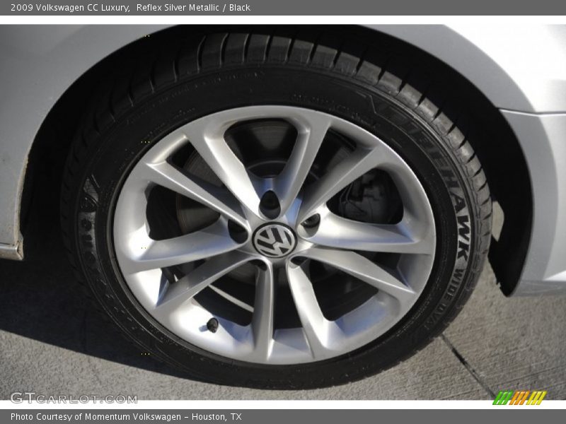 Reflex Silver Metallic / Black 2009 Volkswagen CC Luxury