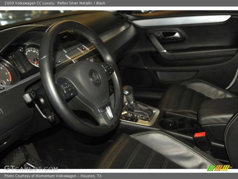 Reflex Silver Metallic / Black 2009 Volkswagen CC Luxury