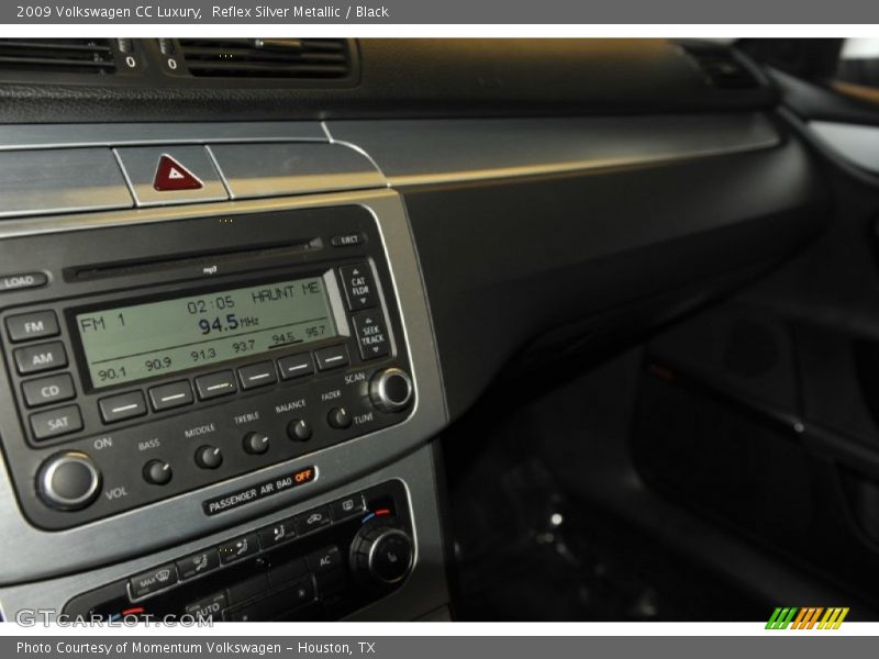 Reflex Silver Metallic / Black 2009 Volkswagen CC Luxury