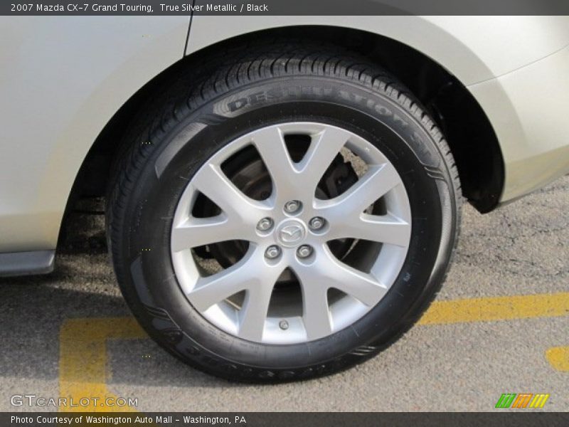 True Silver Metallic / Black 2007 Mazda CX-7 Grand Touring