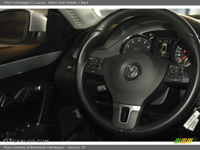 Reflex Silver Metallic / Black 2009 Volkswagen CC Luxury