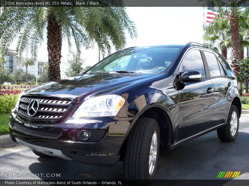 Black / Black 2006 Mercedes-Benz ML 350 4Matic