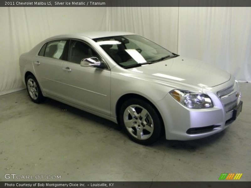 Silver Ice Metallic / Titanium 2011 Chevrolet Malibu LS