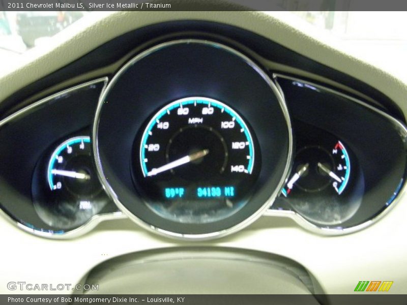 Silver Ice Metallic / Titanium 2011 Chevrolet Malibu LS