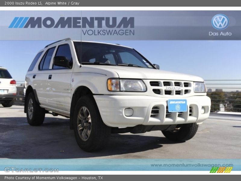 Alpine White / Gray 2000 Isuzu Rodeo LS
