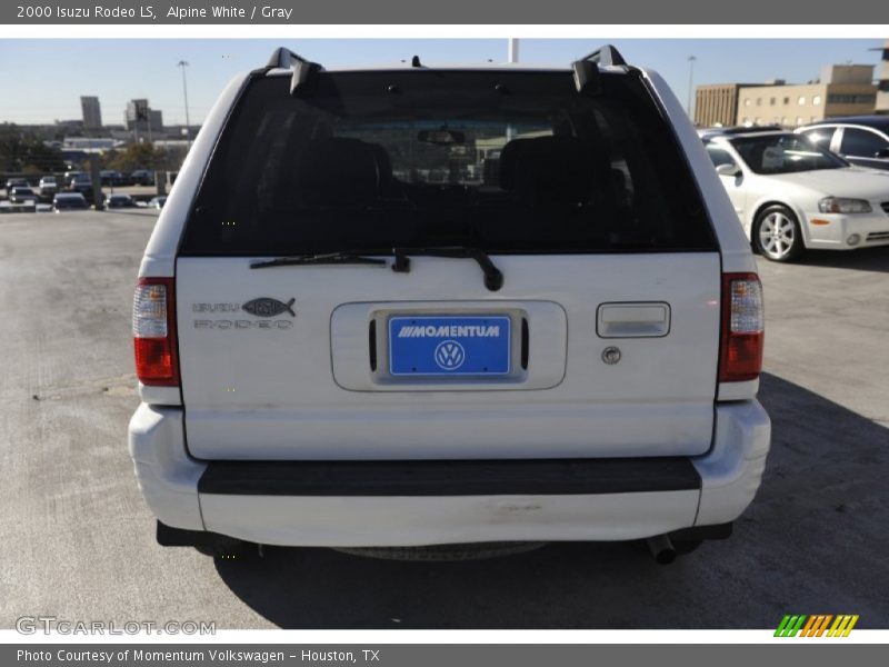 Alpine White / Gray 2000 Isuzu Rodeo LS