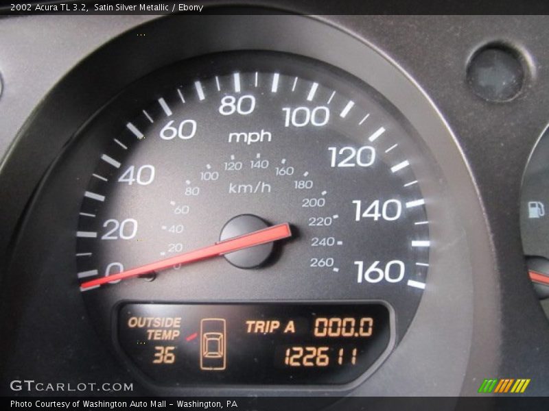 Satin Silver Metallic / Ebony 2002 Acura TL 3.2